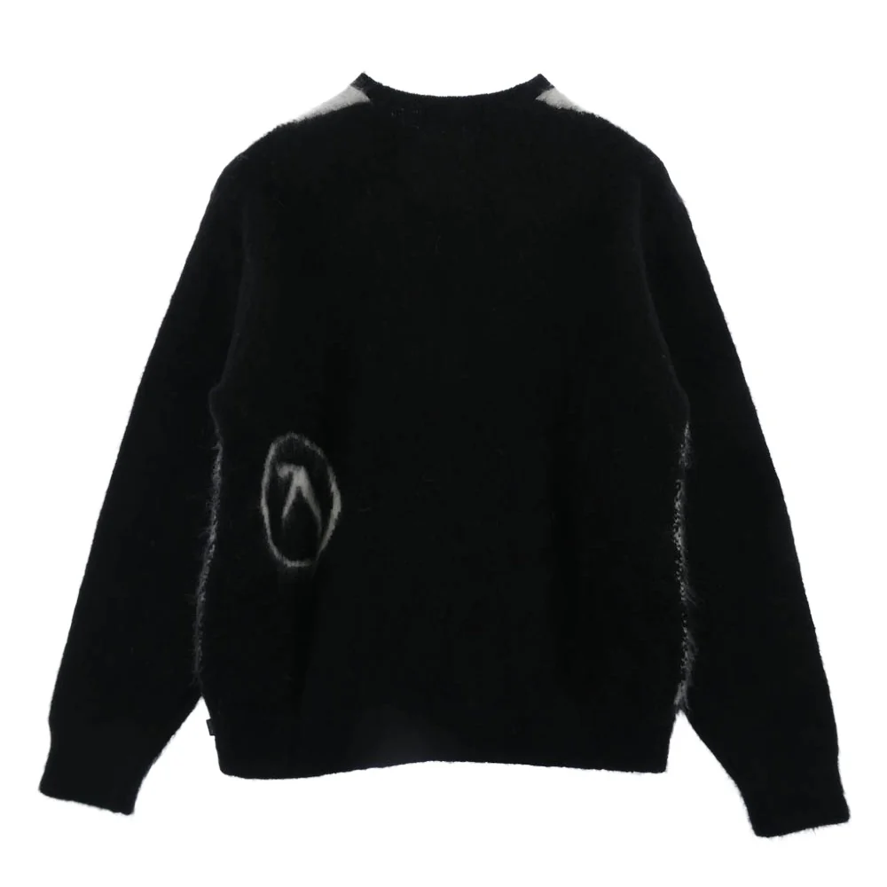 Supreme シュプリーム 25SS x Aphex Twin Mohair Sweater エイフェックス ツイン モヘア セーター ブラック系 ホワイト系 M【美品】【中古】 - Image 2