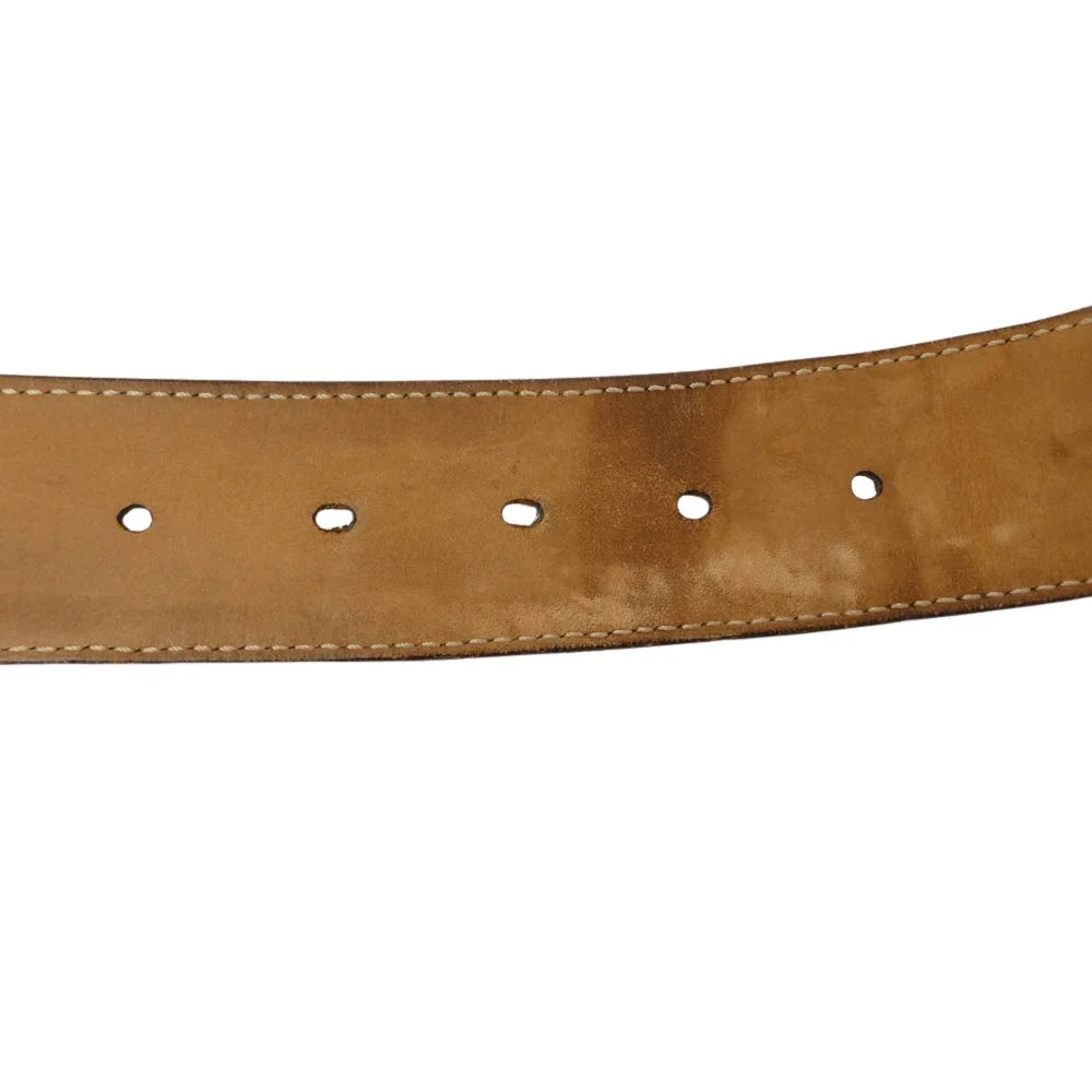 GUCCI グッチ インターロッキングG GG総柄 バックル レザー ベルト ブラウン系【中古】 - Image 5