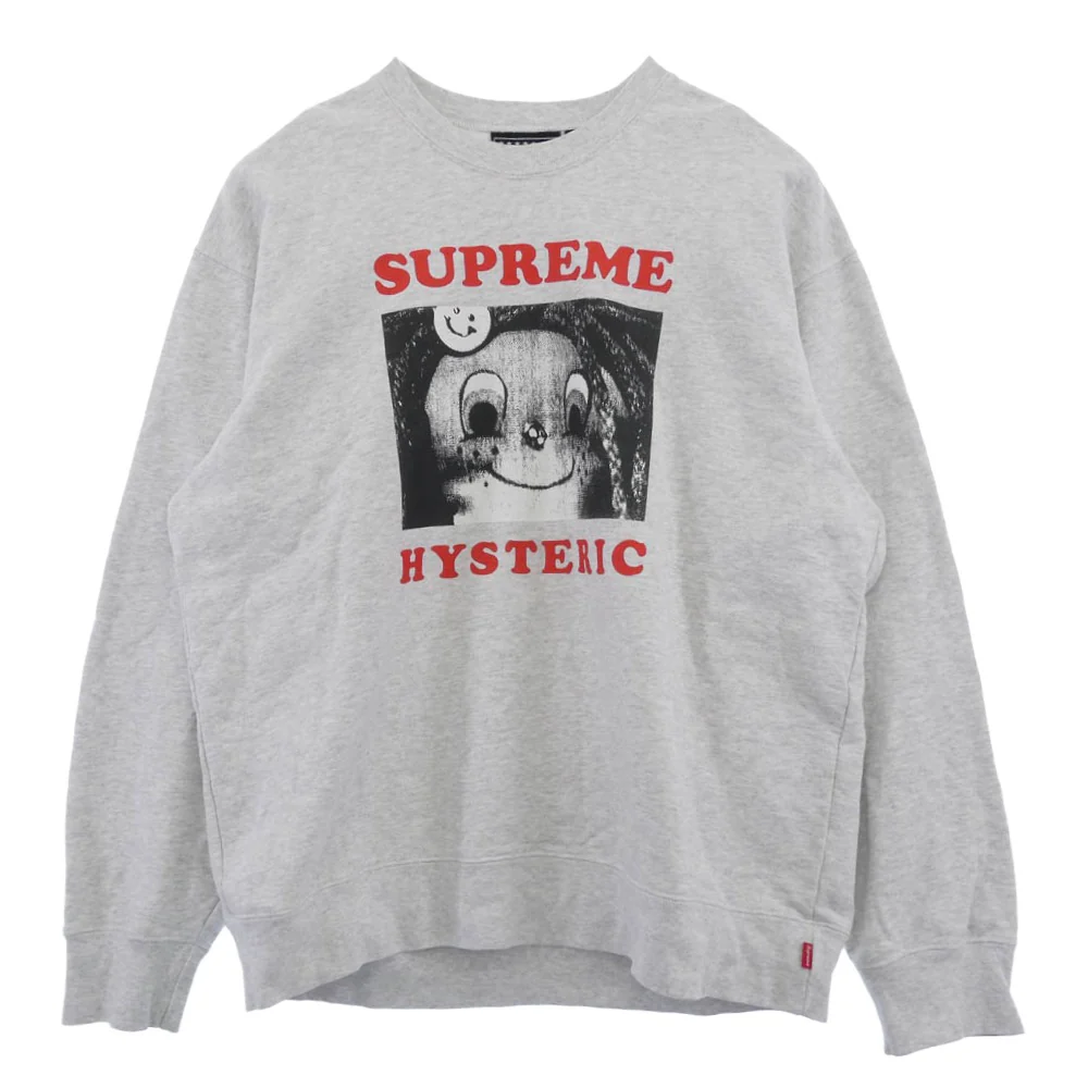 Supreme シュプリーム 21SS Crewneck プリント クルーネック スウェット トレーナー グレー系 XL【中古】