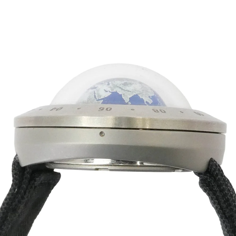 SEIKO セイコー WN-1 Think the Earth 北半球 クォーツ 腕時計 ウォッチ シルバー系 ブラック系【中古】 - Image 3