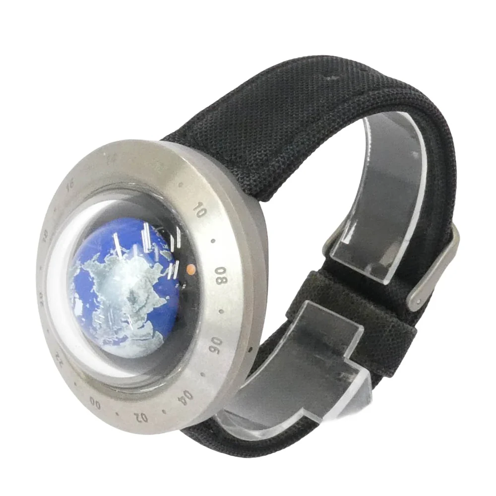 SEIKO セイコー WN-1 Think the Earth 北半球 クォーツ 腕時計 ウォッチ シルバー系 ブラック系【中古】 - Image 4