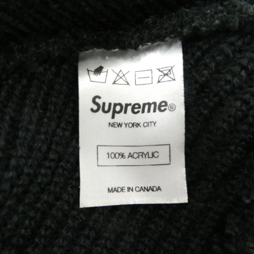 Supreme シュプリーム ピスタグ ニットキャップ ビーニー ブラック系【中古】 - Image 4