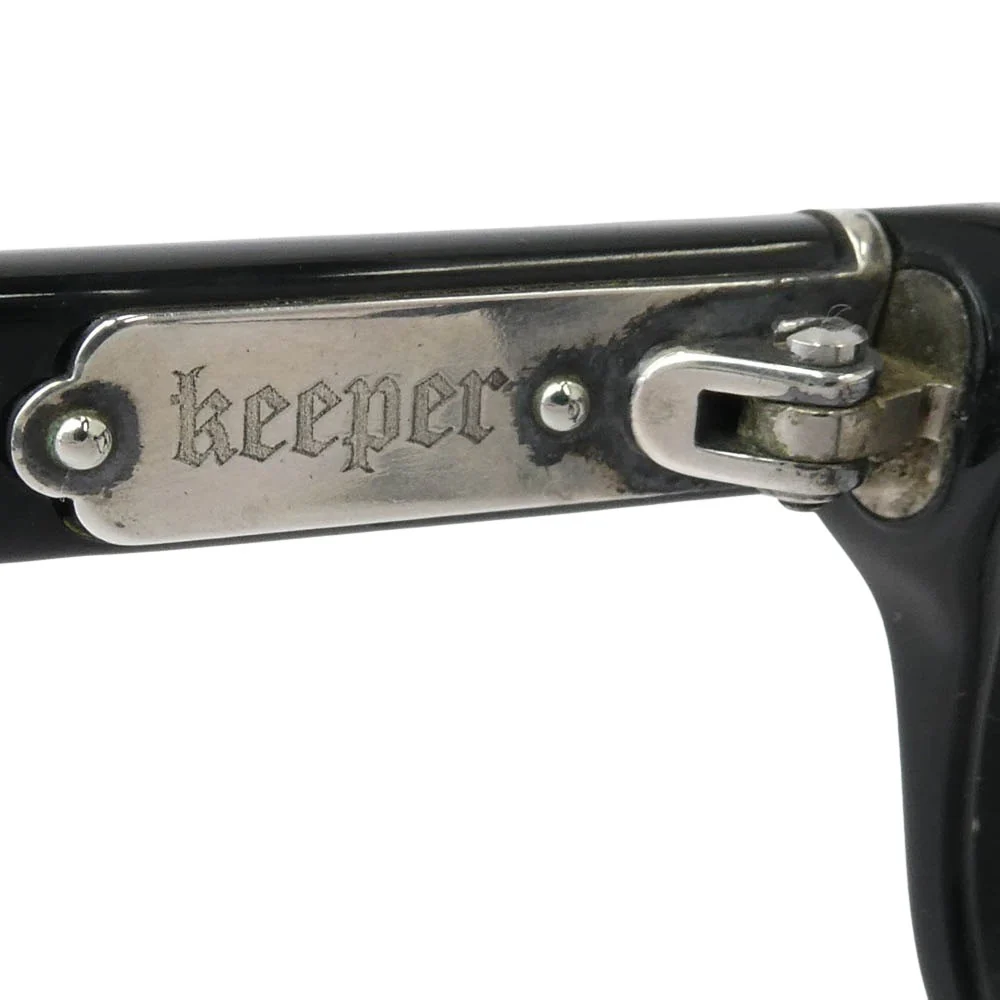 CHROME HEARTS クロムハーツ（原本無） スクロールラベル付きアイウェアケース付属 KEEPER 眼鏡 メガネ ブラック系 シルバー系【中古】 - Image 6