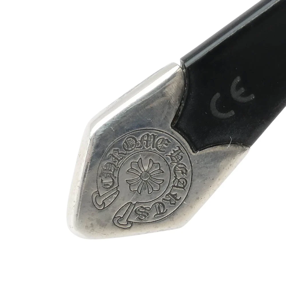 CHROME HEARTS クロムハーツ（原本無） スクロールラベル付きアイウェアケース付属 KEEPER 眼鏡 メガネ ブラック系 シルバー系【中古】 - Image 8