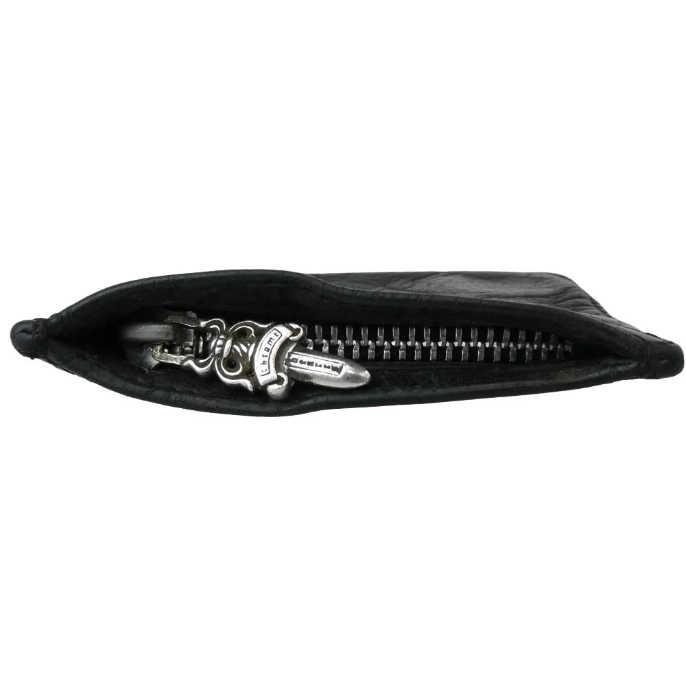 CHROME HEARTS クロムハーツ(原本無) ZPR CHNG 3×4 ジッパーチェンジパース コインケース レザー ミニウォレット ブラック系【中古】 - Image 4