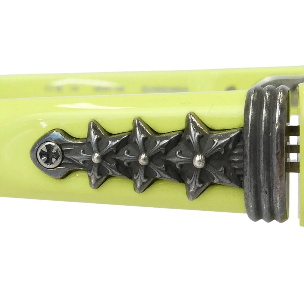 CHROME HEARTS クロムハーツ(原本無) IDAWANNA スターテンプル サングラス イエロー系【中古】 - Image 8