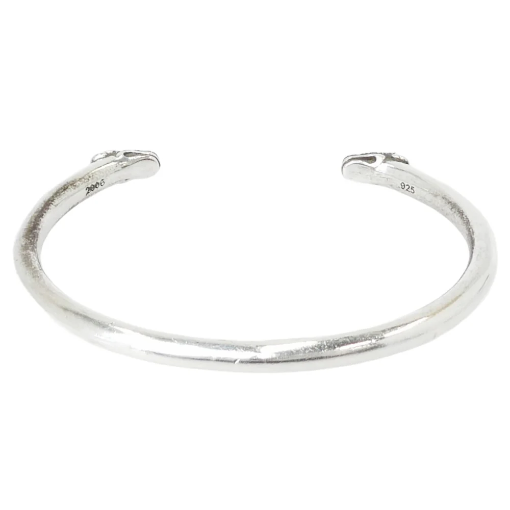 CHROME HEARTS クロムハーツ(原本無) BANGLE DOUBLE DOG ダブルドッグ バングル シルバー系【中古】 - Image 3