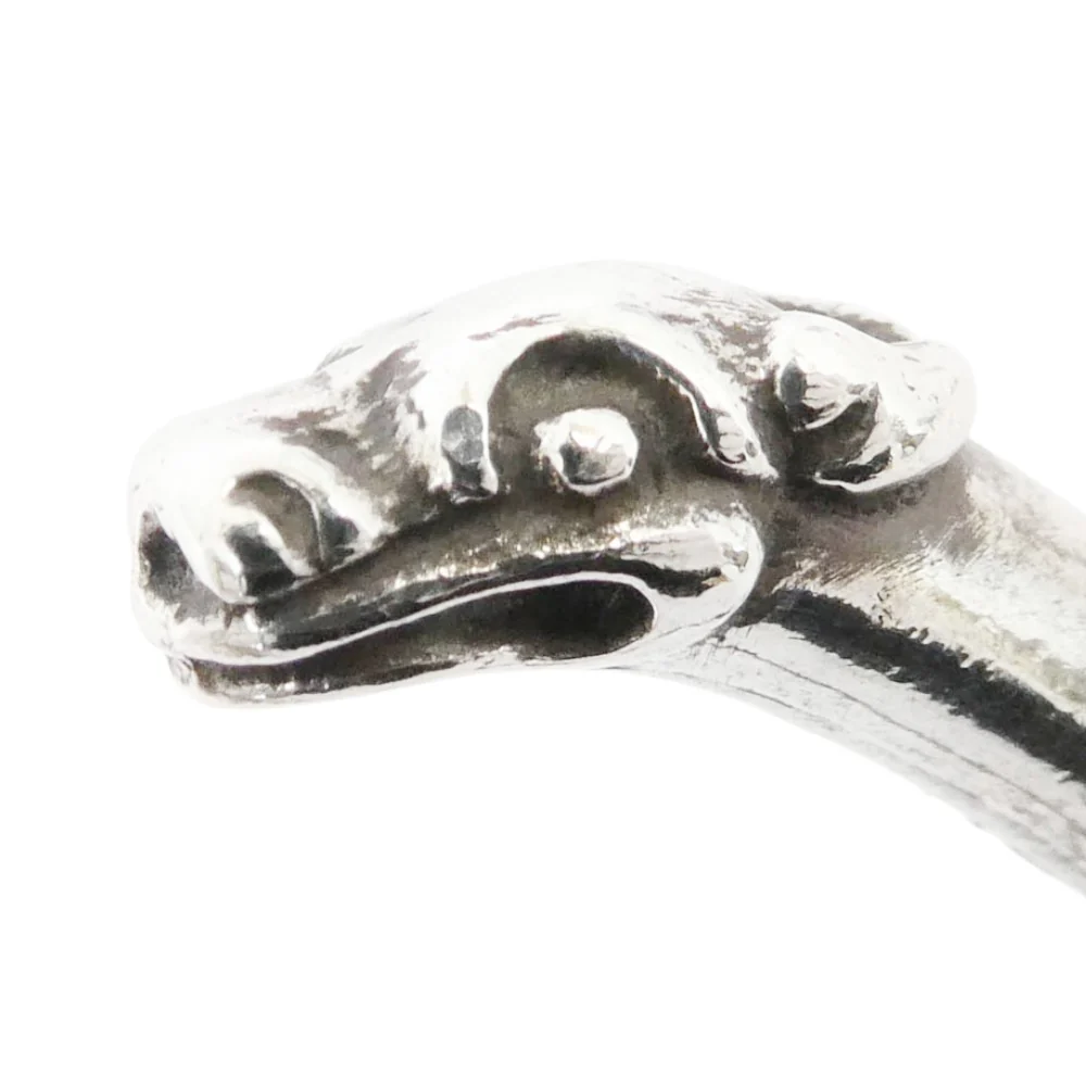 CHROME HEARTS クロムハーツ(原本無) BANGLE DOUBLE DOG ダブルドッグ バングル シルバー系【中古】 - Image 6