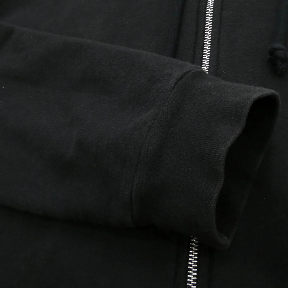 CHROME HEARTS クロムハーツ（原本無） MALIBU SWTSHRT PLVR マリブ限定 バックホースシュープリント ジップ パーカー ブラック系 XL【中古】 - Image 4