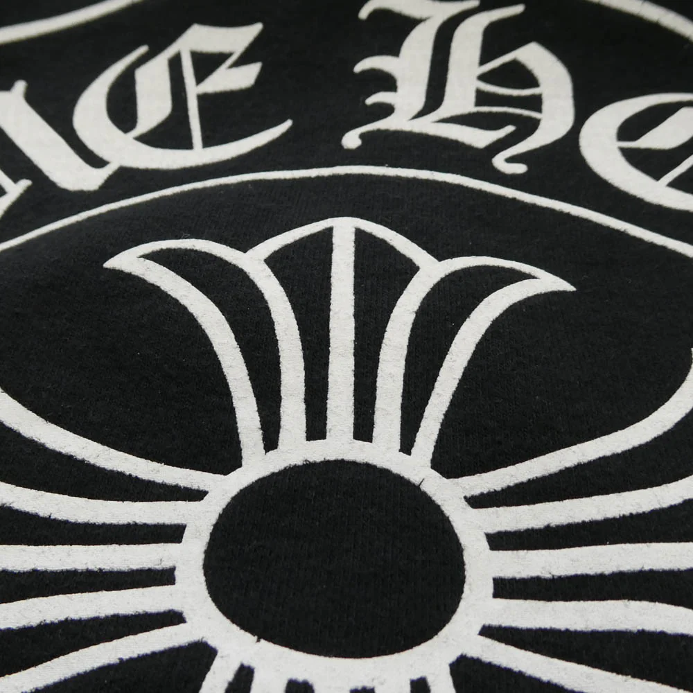 CHROME HEARTS クロムハーツ（原本無） MALIBU SWTSHRT PLVR マリブ限定 バックホースシュープリント ジップ パーカー ブラック系 XL【中古】 - Image 8