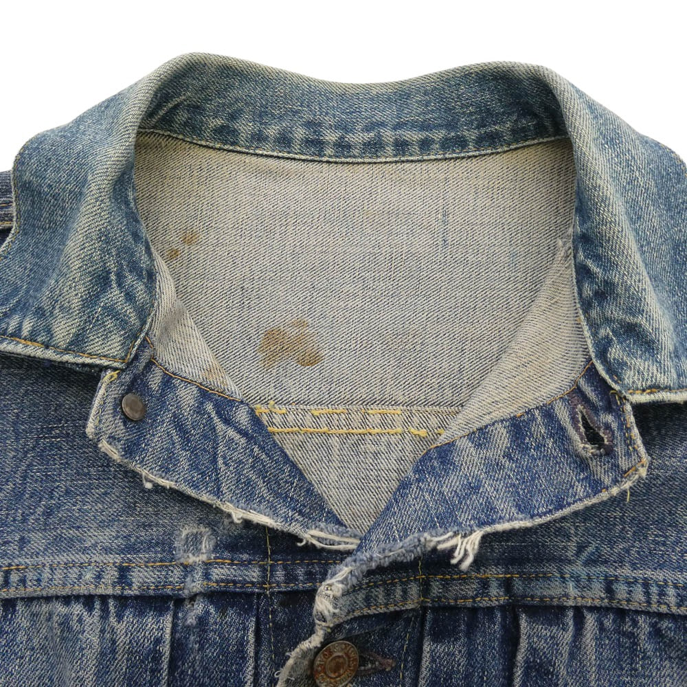 Levi's リーバイス vintage ヴィンテージ 50s 60s 507XX 2nd BIGE ボタン裏17 襟袖襟カスタム デニム ジャケット ブルー系【中古】 - Image 3