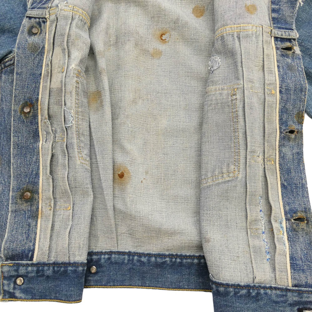 Levi's リーバイス vintage ヴィンテージ 50s 60s 507XX 2nd BIGE ボタン裏17 襟袖襟カスタム デニム ジャケット ブルー系【中古】 - Image 9